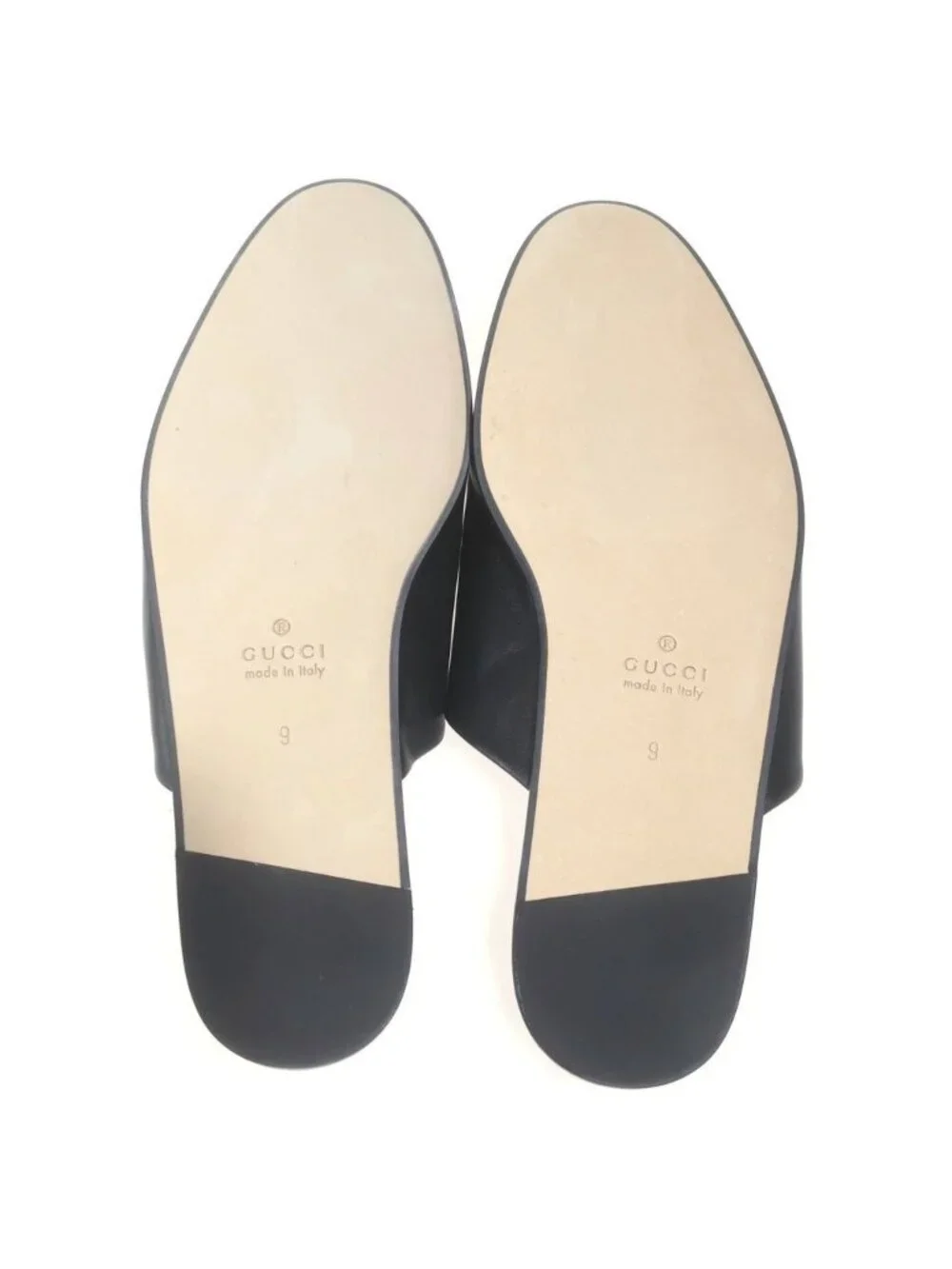 Gucci Horsebit Leather Mules Black 9